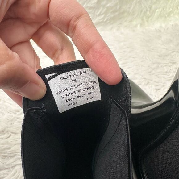 Lauren Ralph Lauren Black Shiny Waterproof Rubber‎ Ankle Rain Boots size 7B - Picture 5 of 8